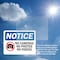 Signmission No Cameras No Photos No Videos Sign With Symbol, 10 in W x Rectangle, Vinyl Decal OS-2PACK-NS-D-710-L-14402 - alternate 2